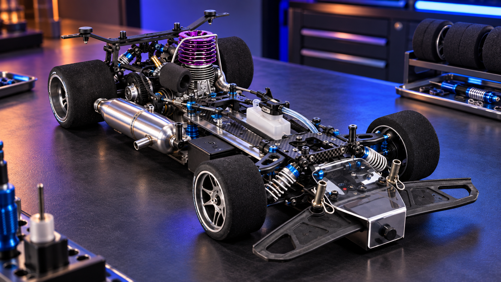 1:8 IC on-road nitro racing chassis