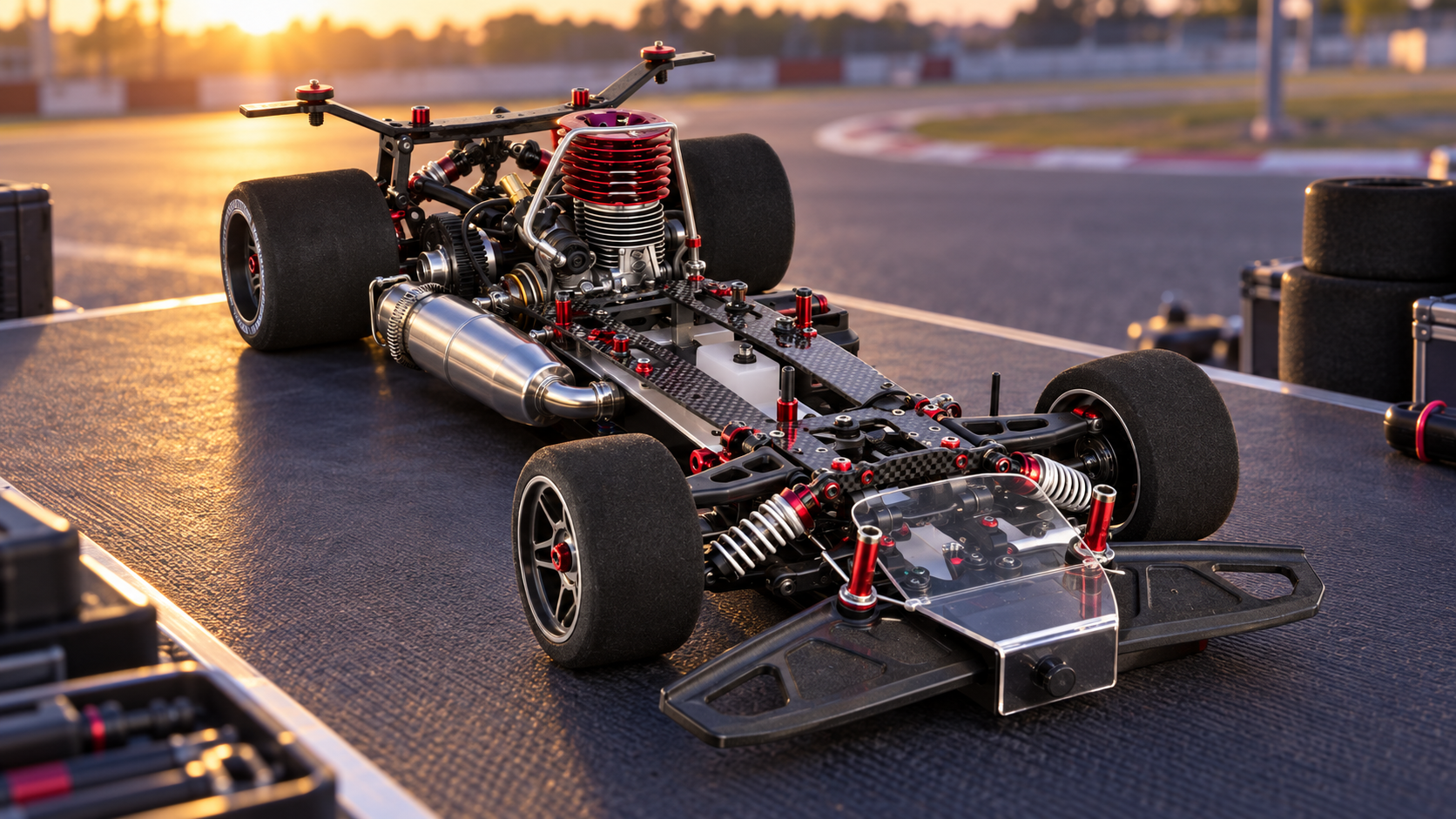 1:8 IC on-road nitro racing chassis