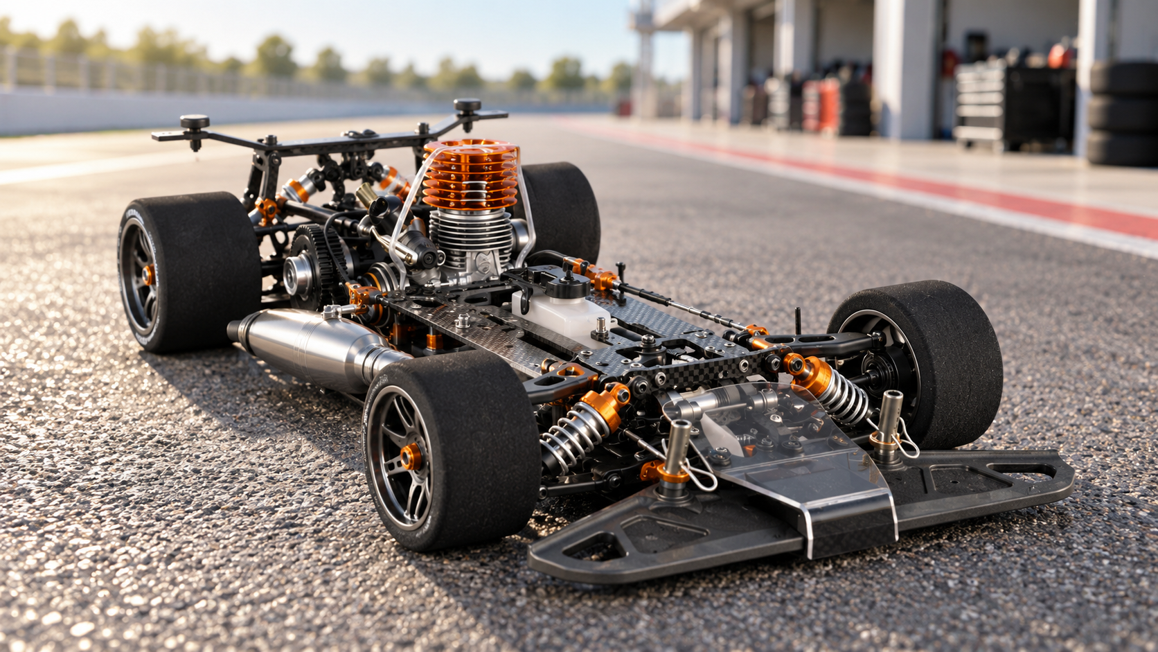1:8 IC on-road nitro racing chassis